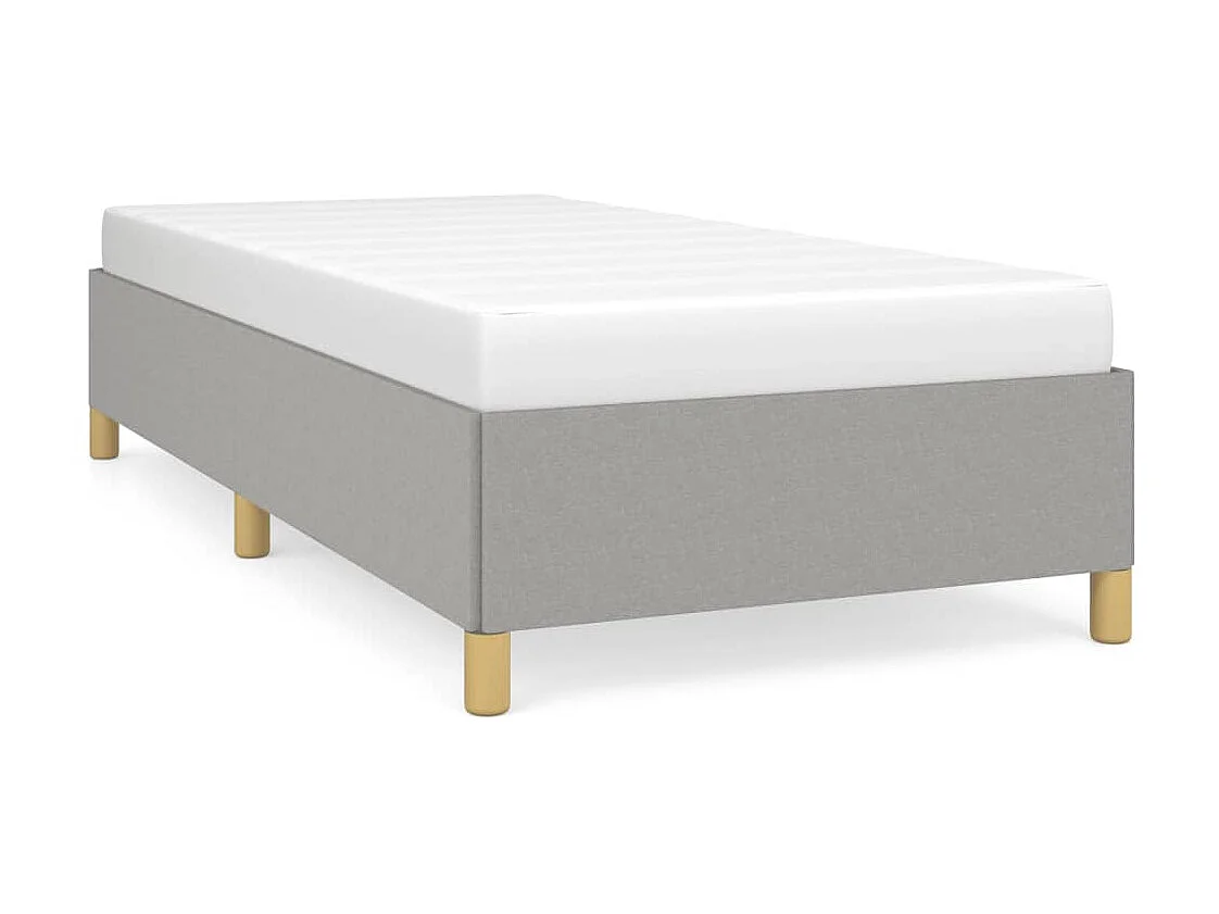 Lit-90x200 cm Gris clair Tissu EGGB93151