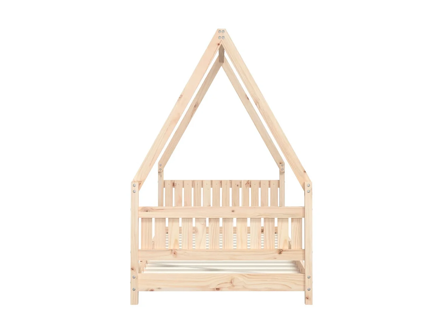 Lit-90x190 cm pour enfant Bois de pin massif EGGB78410