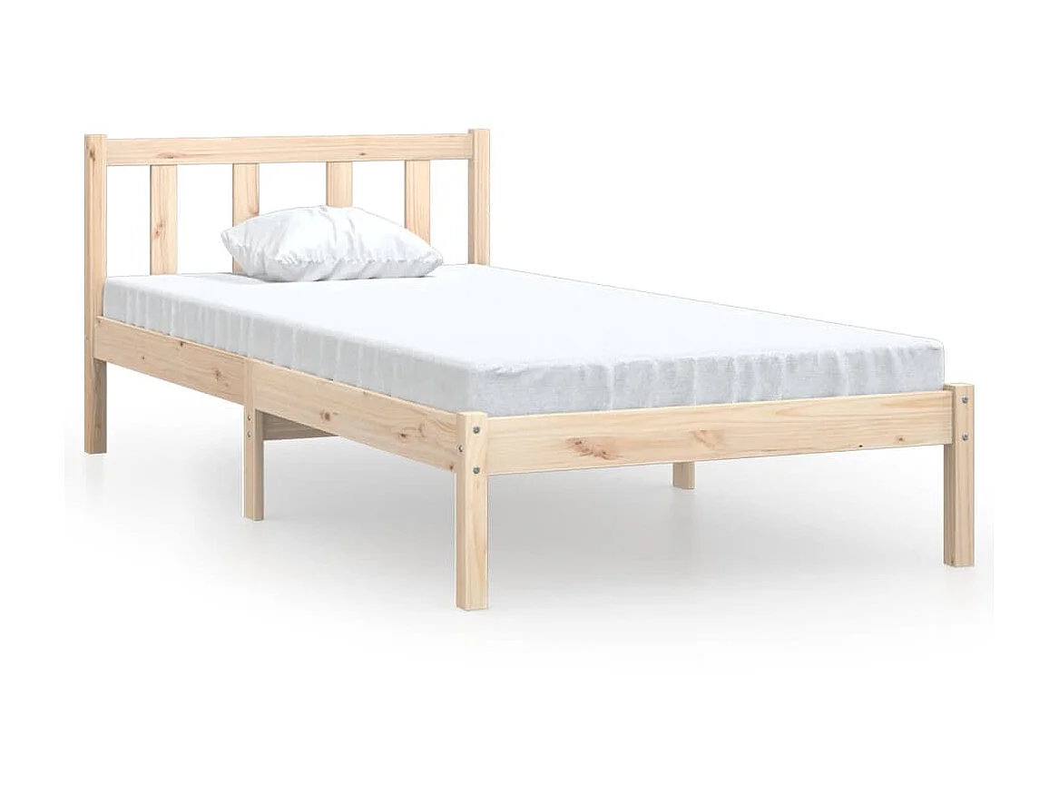 Cama 100x200 cm madeira pinho maciço PT317406