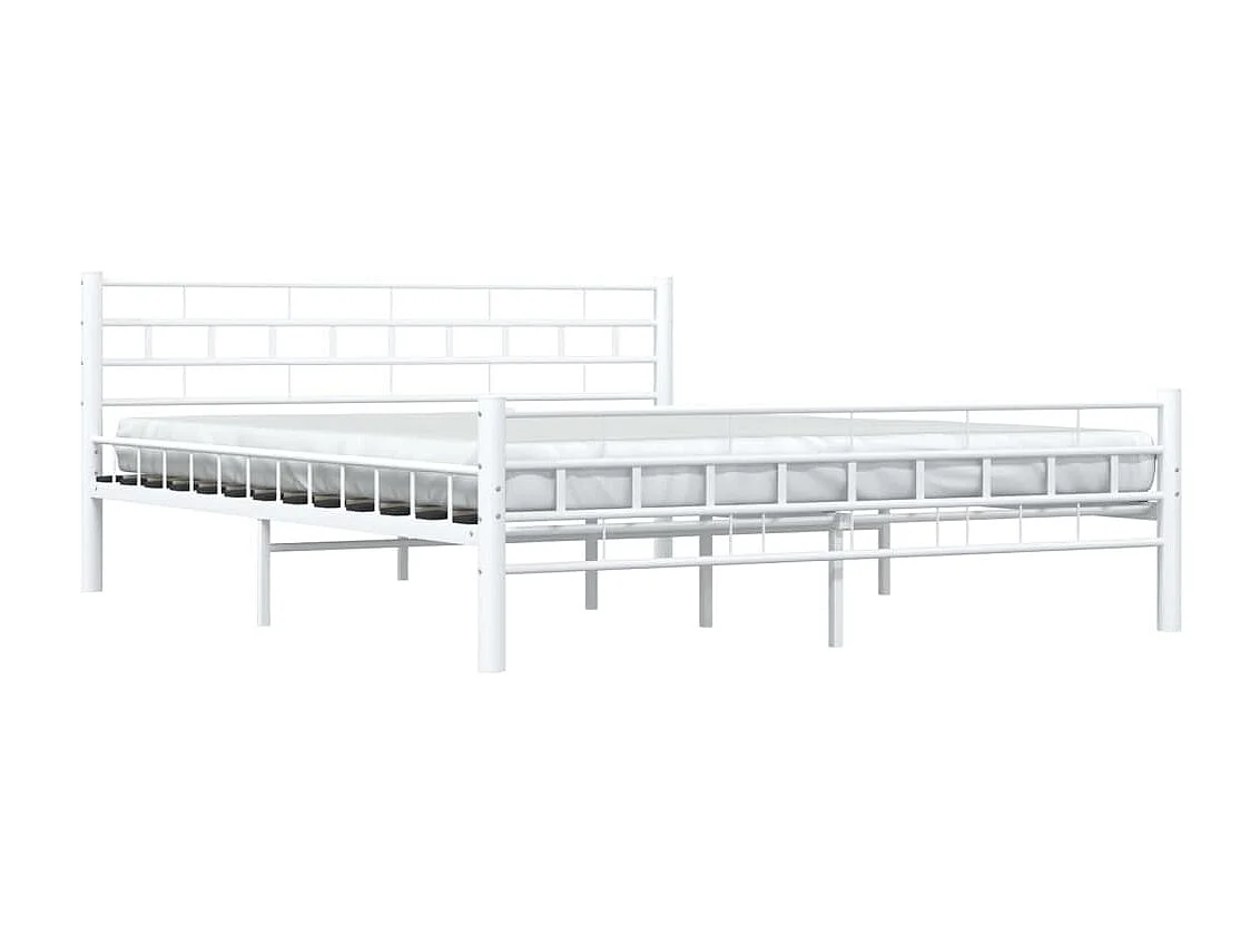Cama 160x200 cm de metal blanca ES97910