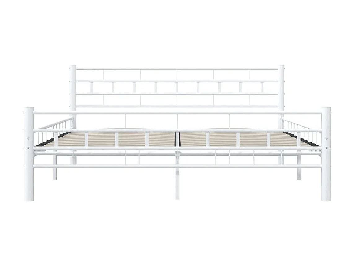 Cama 160x200 cm de metal blanca ES97910