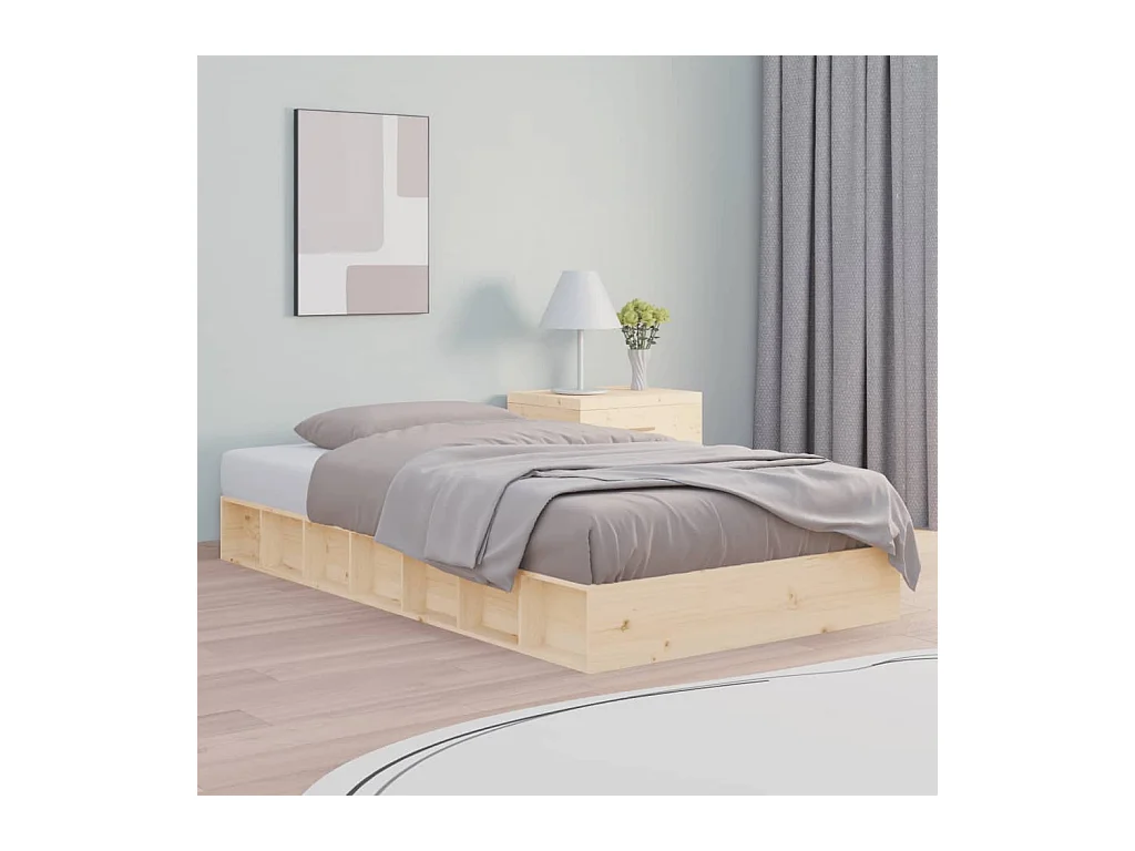 Lit-120x190 cm Petit double Bois massif EGGB93862