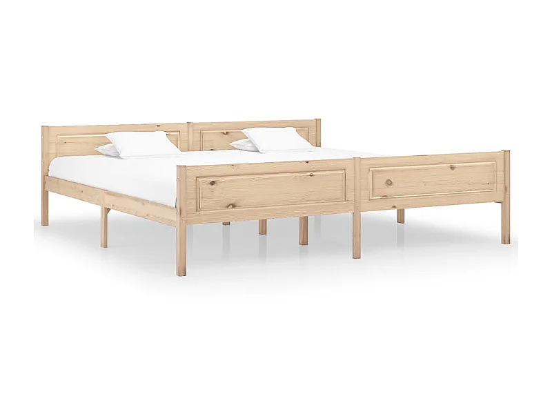 Cama 200x200 cm de madera maciza de pino ES39985