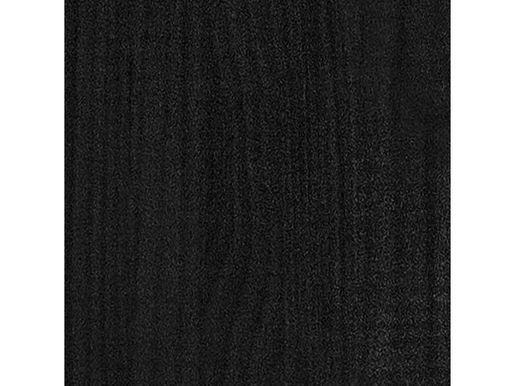 Cama pequena solteiro 75x190 cm madeira maciça preto PT562324