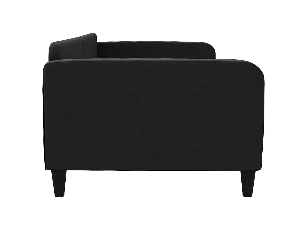 Tagesbett,Sofabett Schwarz 100x200 cm Stoff -gkd67449