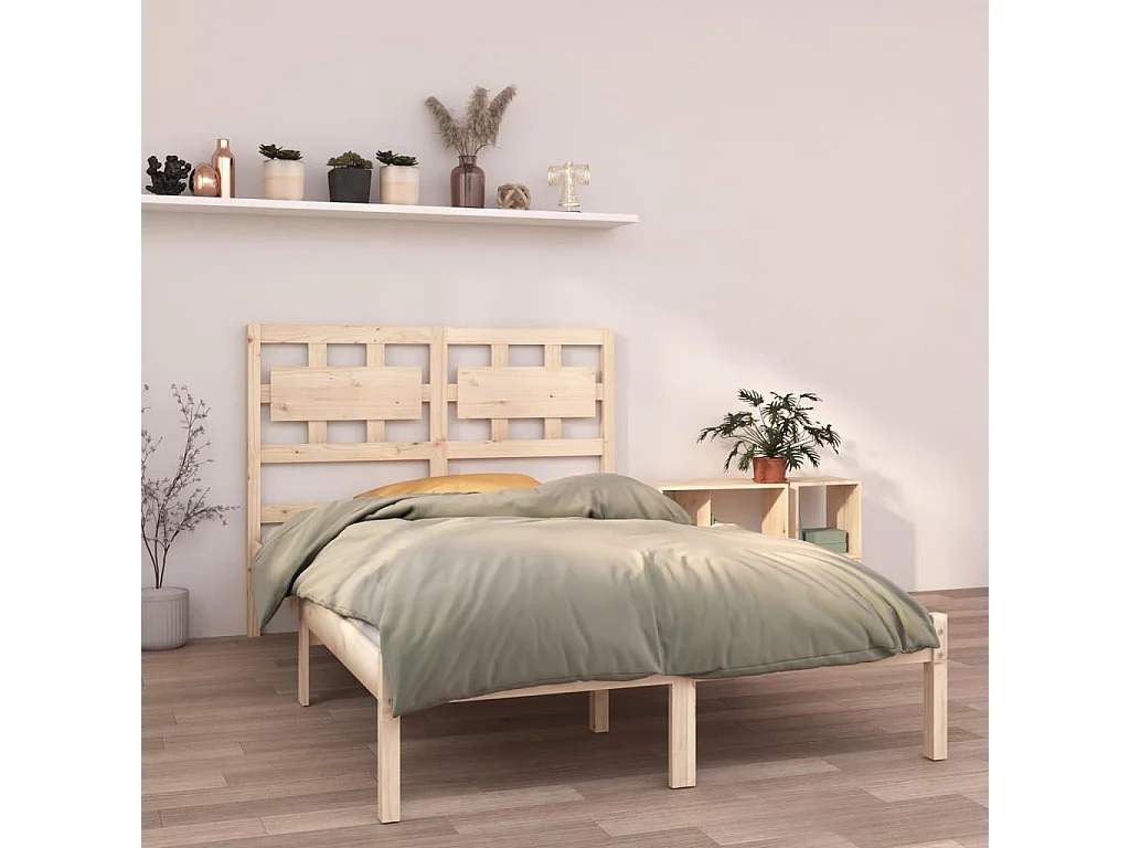 Cama 120x190 cm madera maciza ES38950