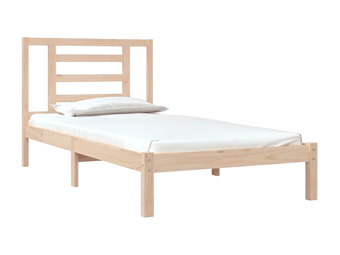 Lit-90x190 cm bois de pin massif simple EGGB38393