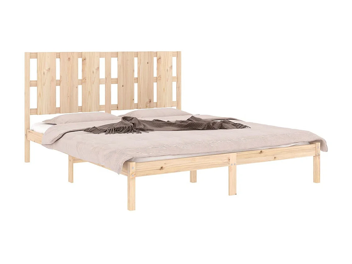 Lit-150x200 cm bois massif très grand EGGB57414