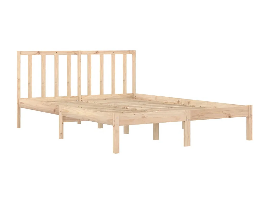 Lit-200x200 cm Bois de pin massif EGGB15062