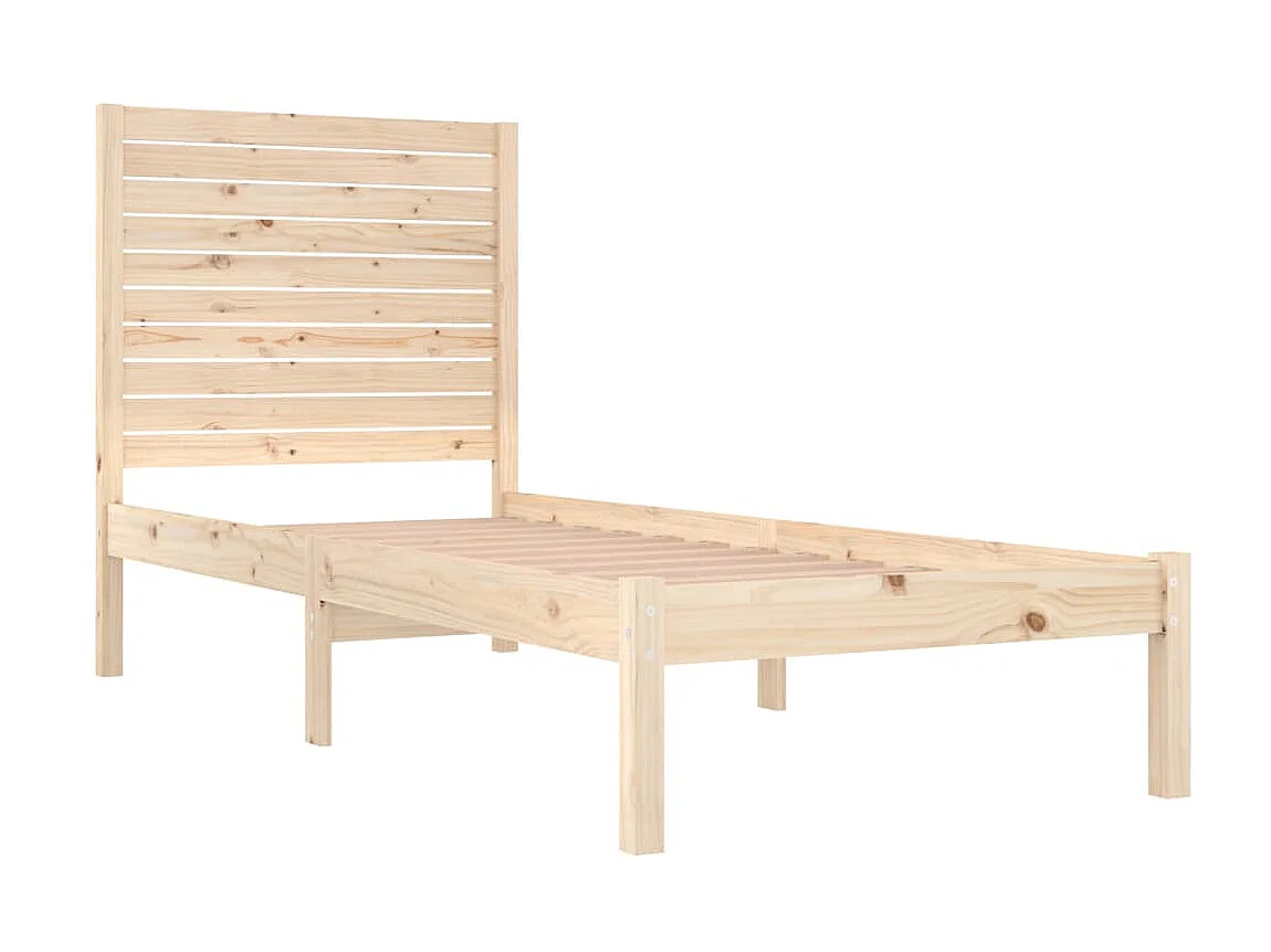 Cama pequena solteiro 75x190 cm madeira maciça PT664786