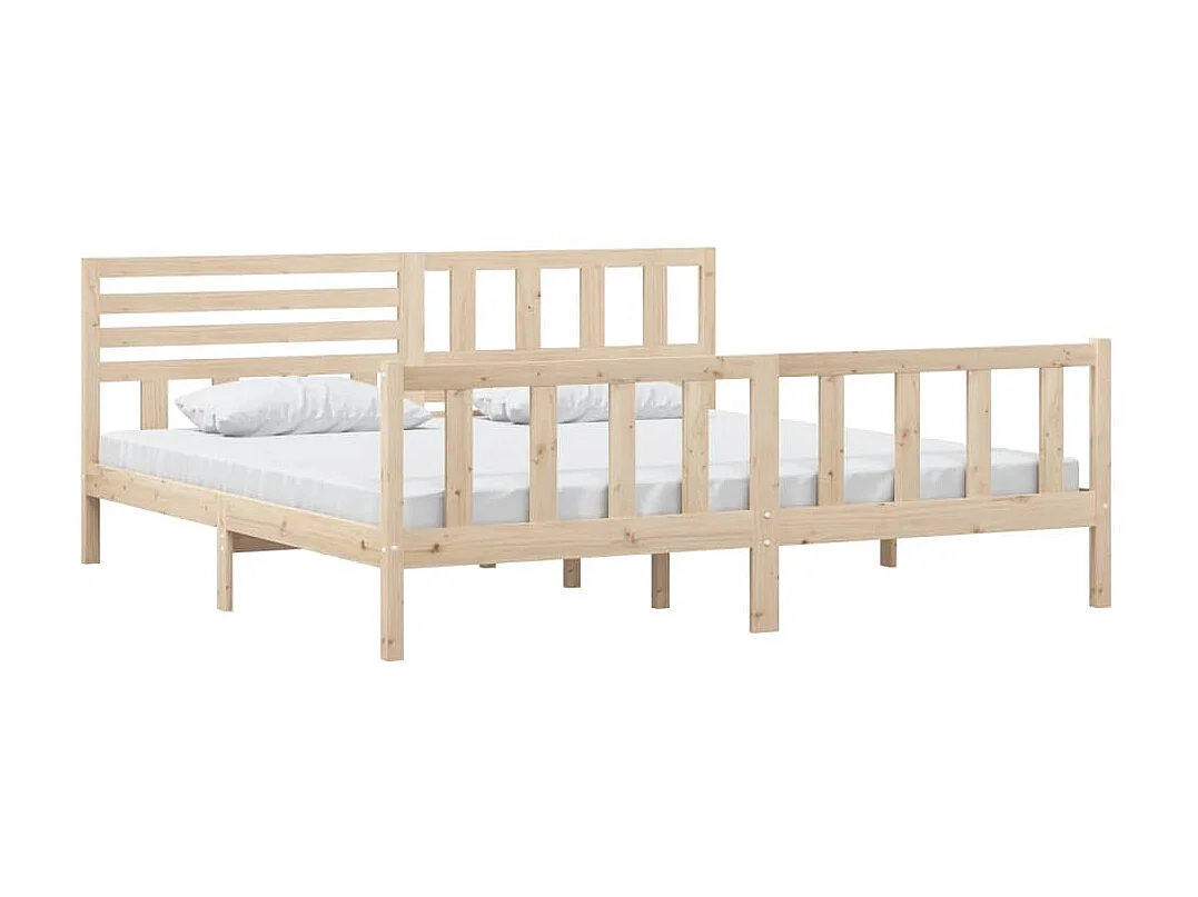 Lit-200x200 cm Bois massif EGGB98671