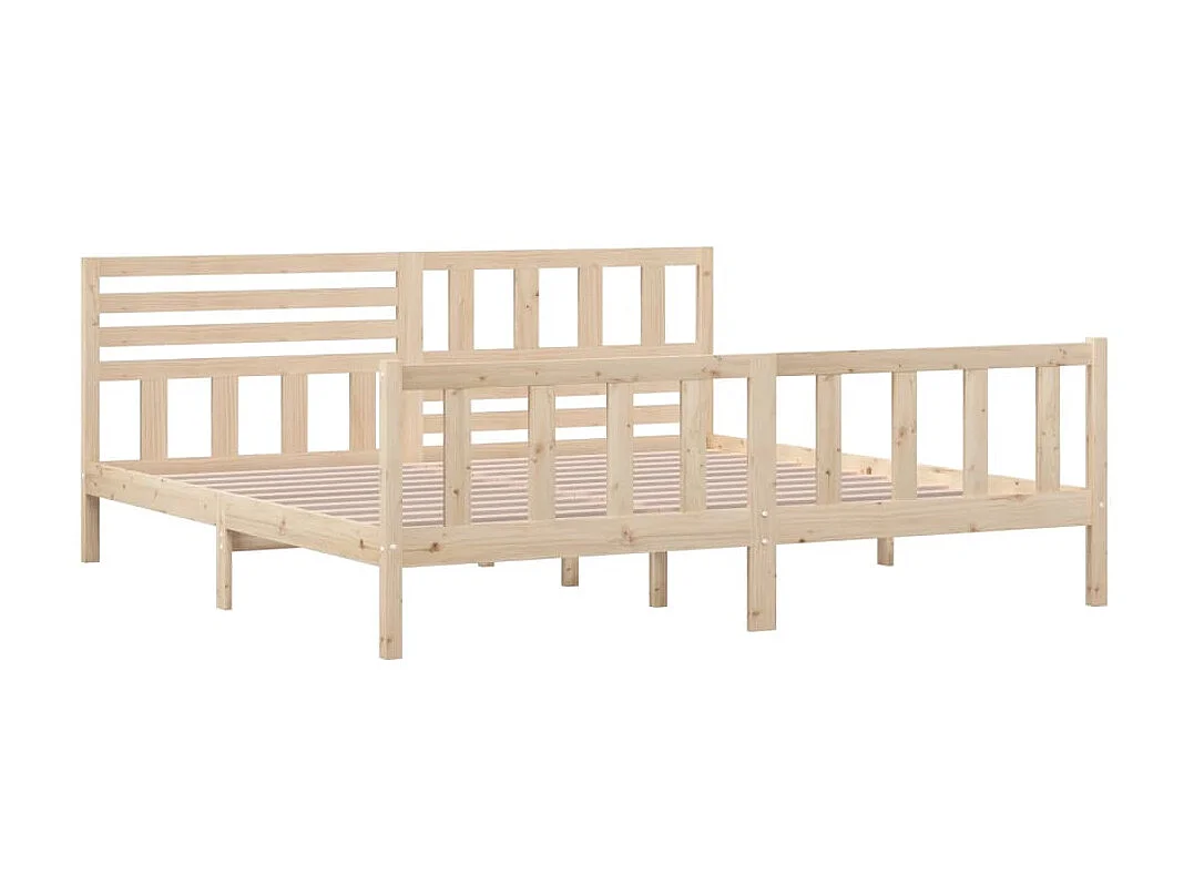 Lit-200x200 cm Bois massif EGGB98671