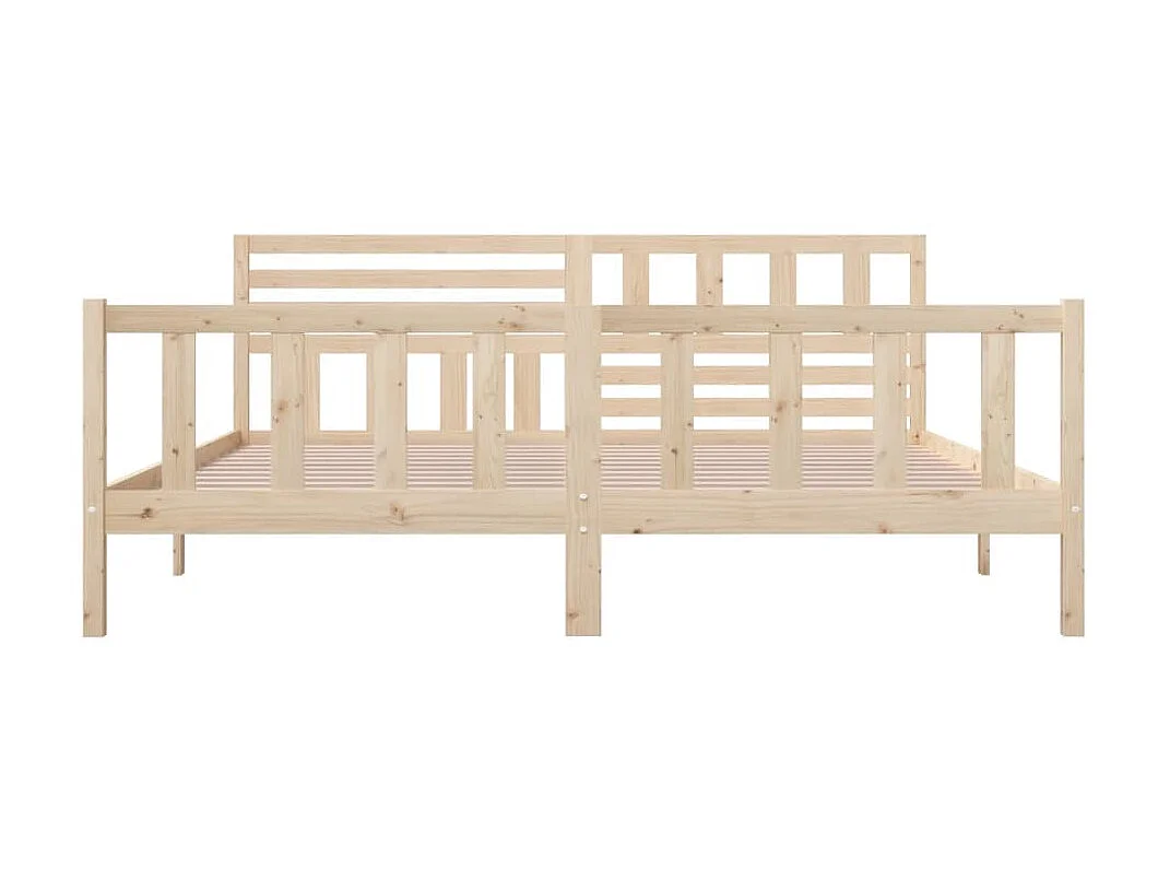 Lit-200x200 cm Bois massif EGGB98671