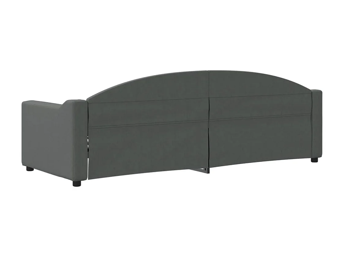 Sofá-cama 80x200 cm tecido cinzento-escuro PT728476