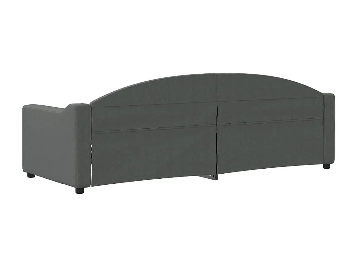 Sofá-cama 80x200 cm tecido cinzento-escuro PT728476