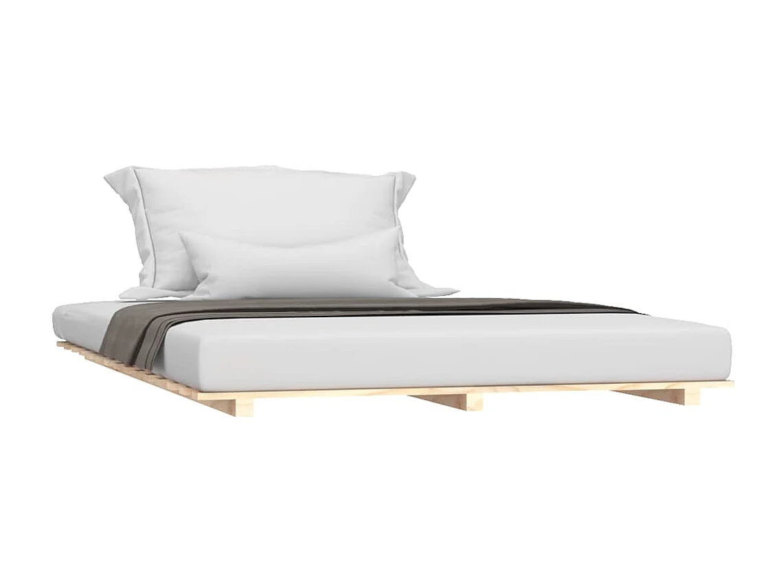 Cama 135x190 cm madera maciza de pino ES64145