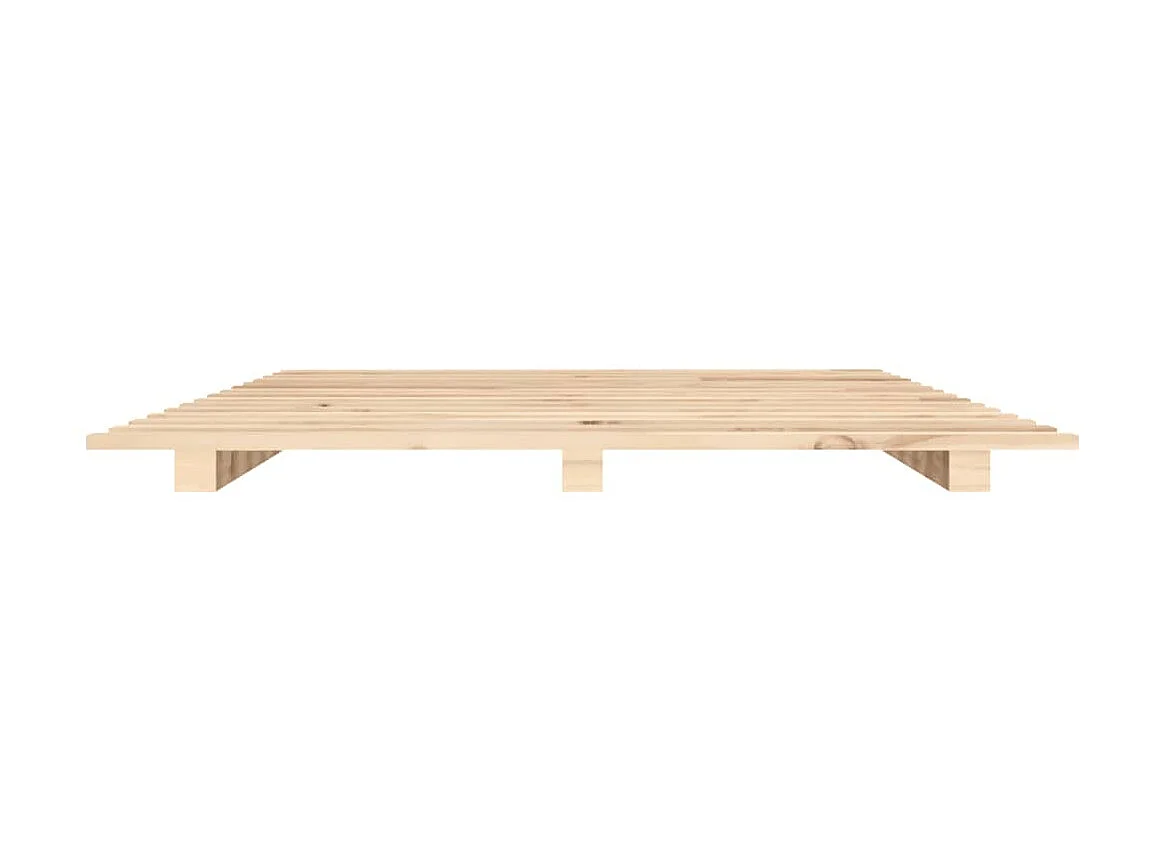 Lit-135x190 cm Bois de pin massif EGGB82596