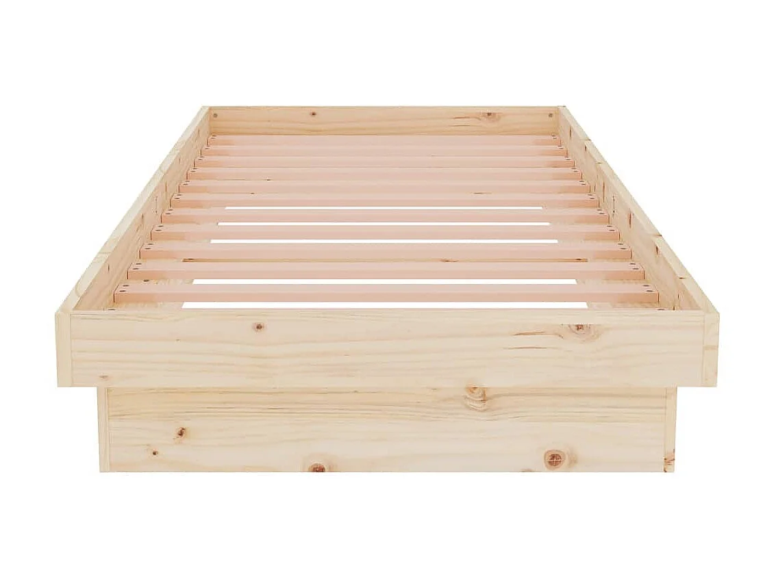 Lit-75x190 cm bois massif petit simple EGGB35452