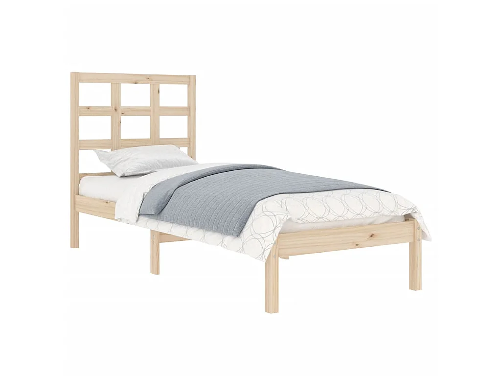 Cama solteiro 90x190 cm madeira maciça PT223137