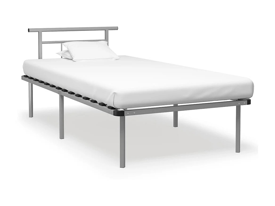 Bedframe metaal grijs 100x200 cm NL26982