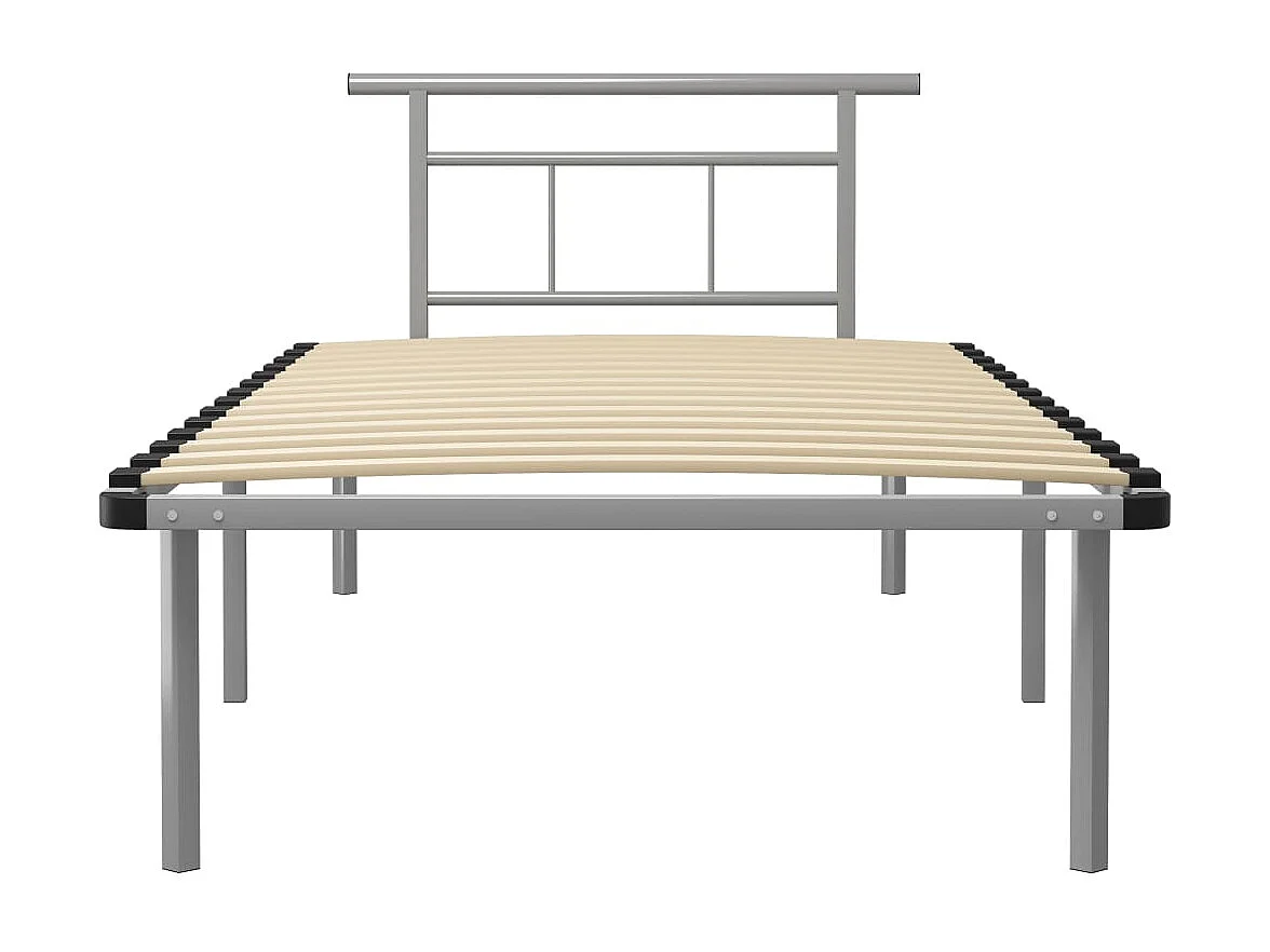 Bedframe metaal grijs 100x200 cm NL26982