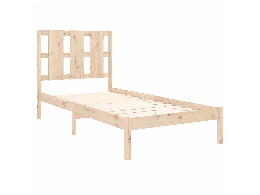 Lit-90x200 cm Bois de pin massif EGGB47482