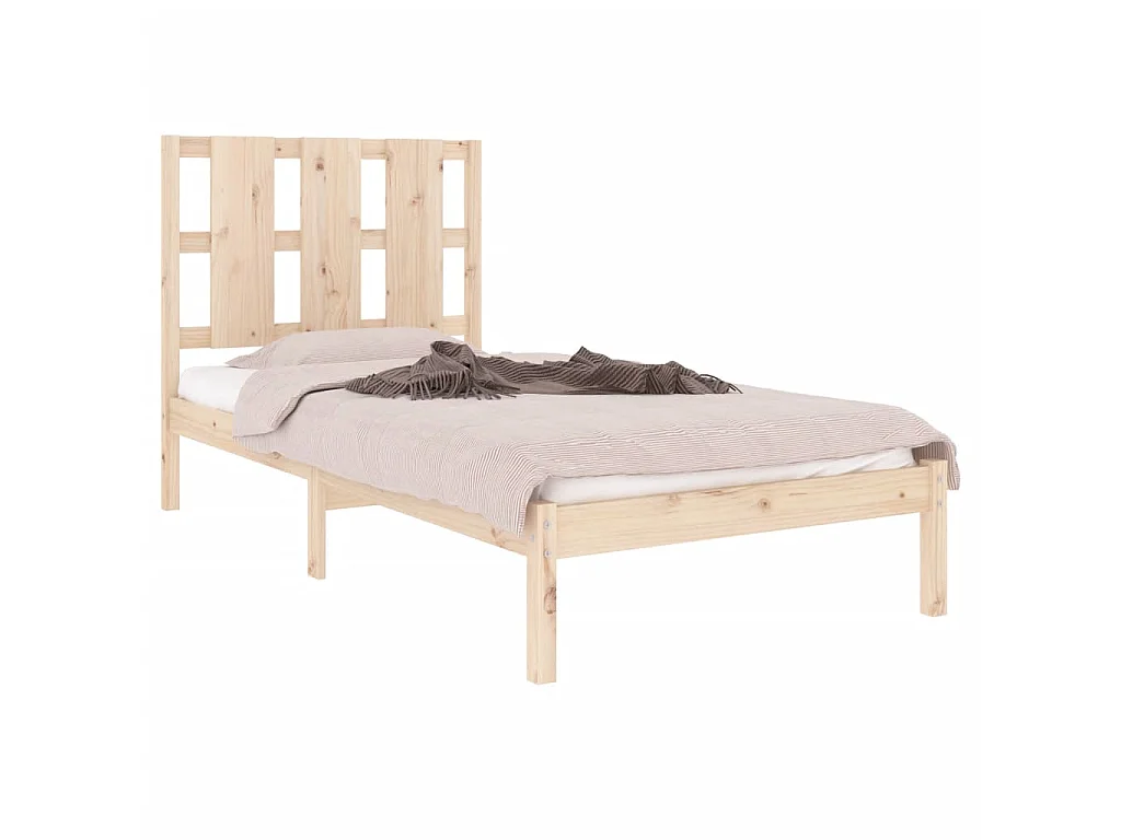 Lit-90x200 cm Bois de pin massif EGGB47482