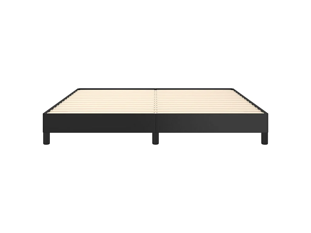 Cama 180x200 cm couro artificial preto PT382678