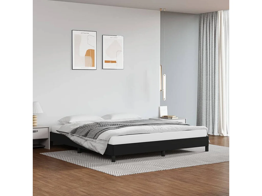 Bedframe kunstleer zwart 180x200 cm NL23292