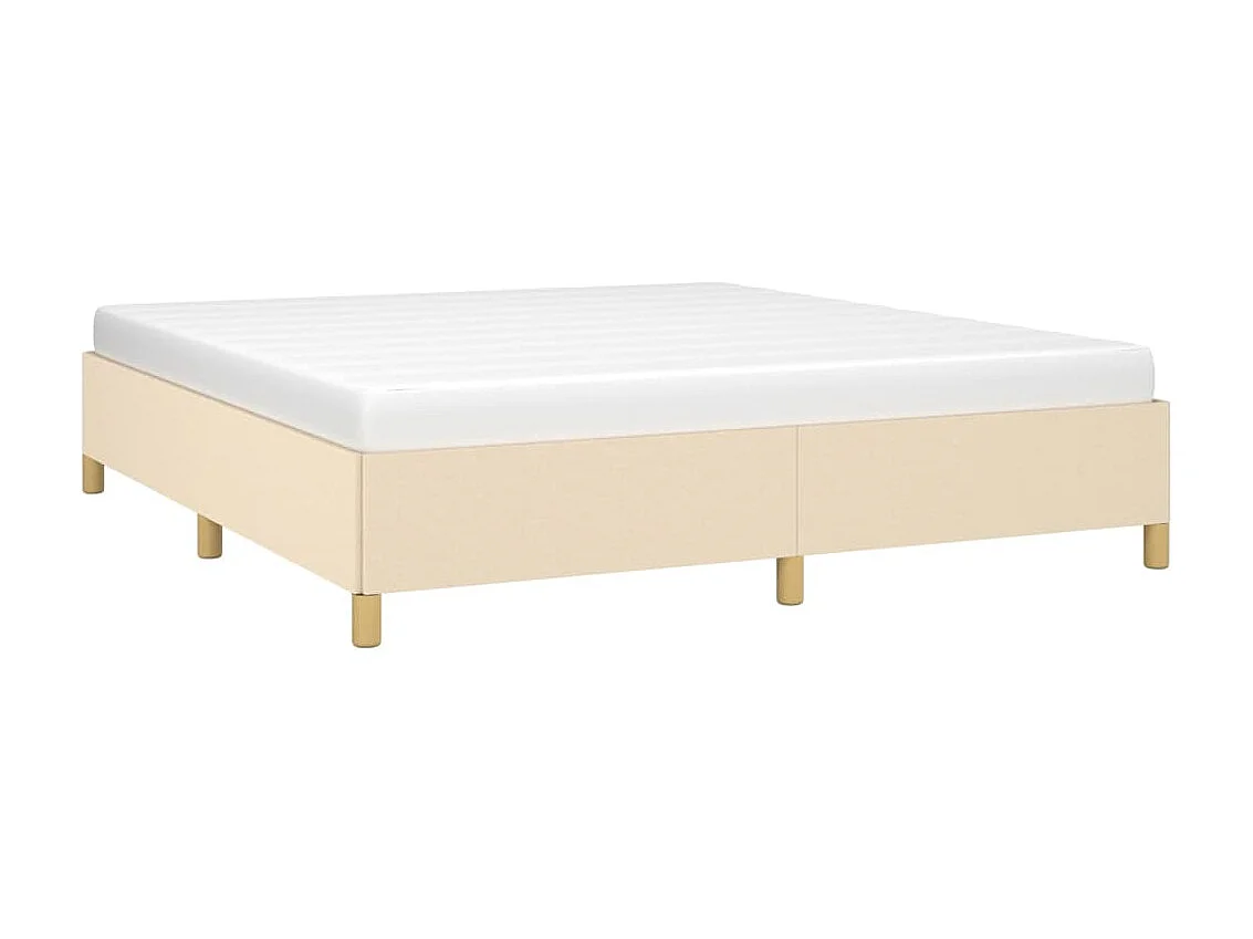 Lit-180x200 cm Crème Tissu EGGB60450