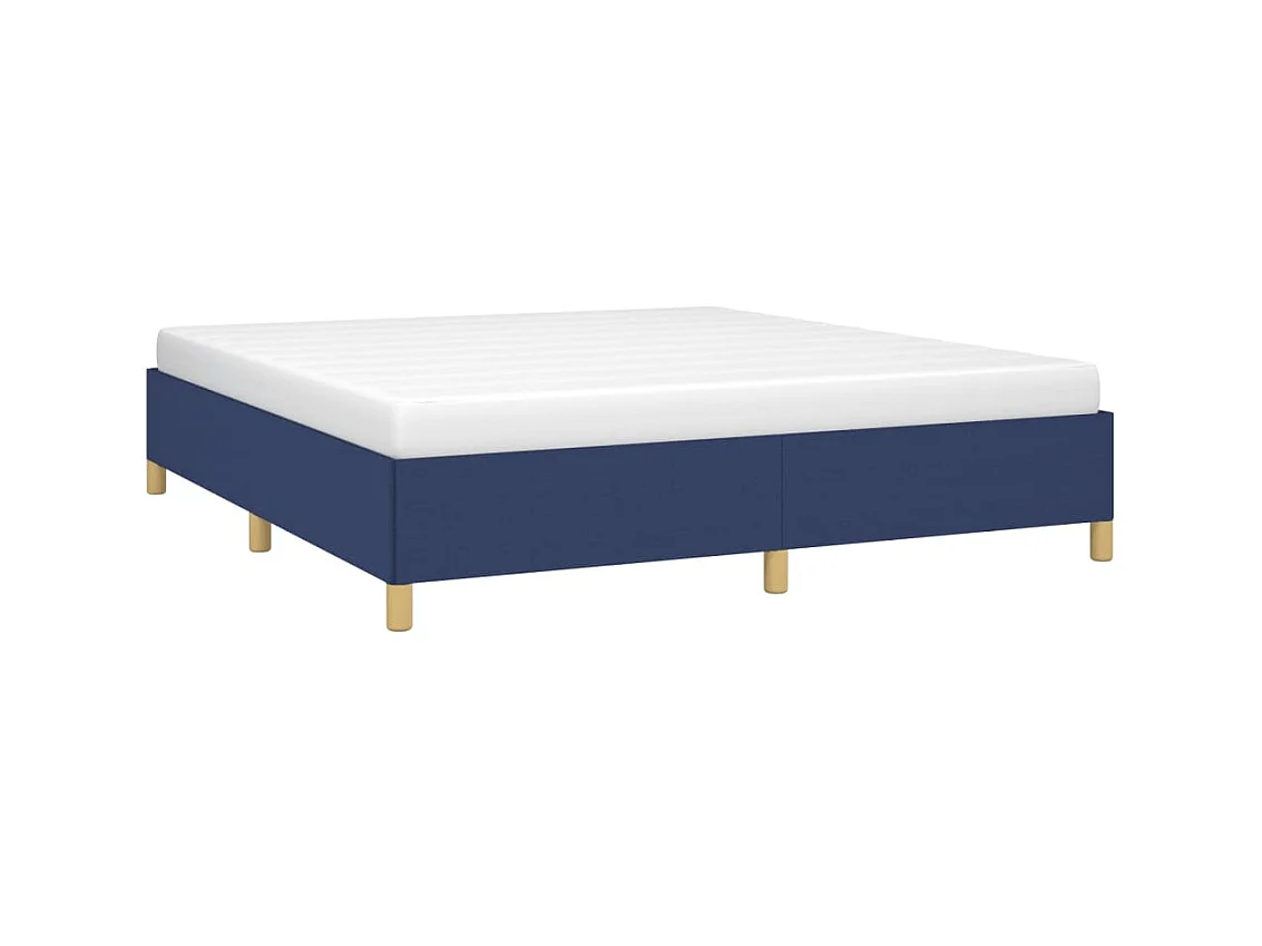 Lit-160x200 cm Bleu Tissu EGGB16534