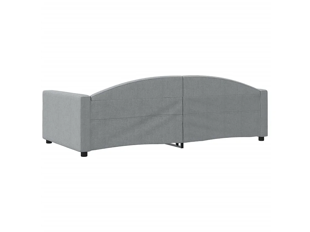 Lit-100x200 cm de repos gris clair tissu EGGB78635