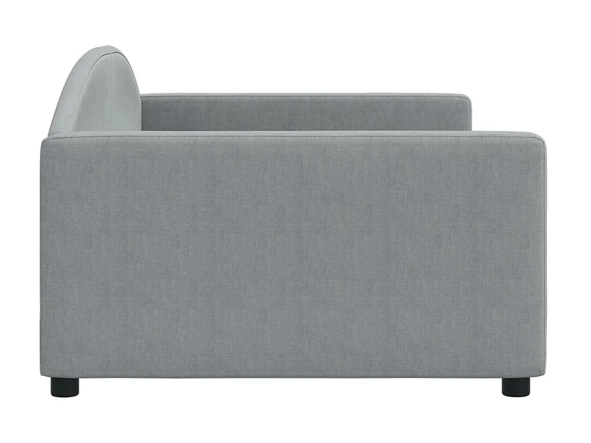 Cama 90x200 cm tela gris claro ES45864