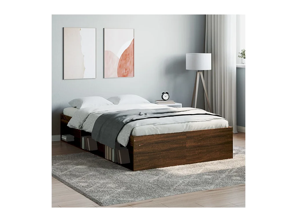 Lit-120x190 cm chêne marron petit double EGGB88895