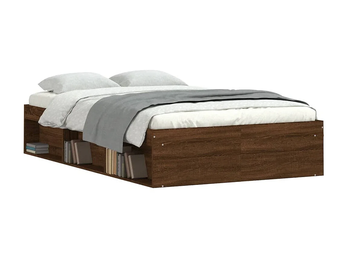 Bedframe bruin eikenkleur 120x190 cm NL72261