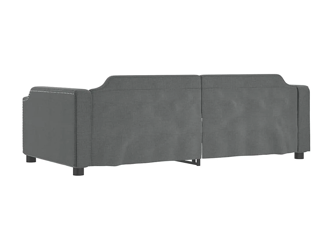 Tagesbett,Sofabett Dunkelgrau 100x200 cm Stoff -gkd26341
