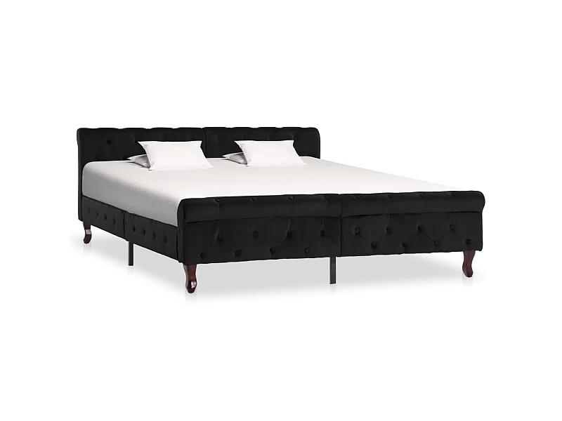 Bedframe fluweel zwart 160x200 cm NL89594