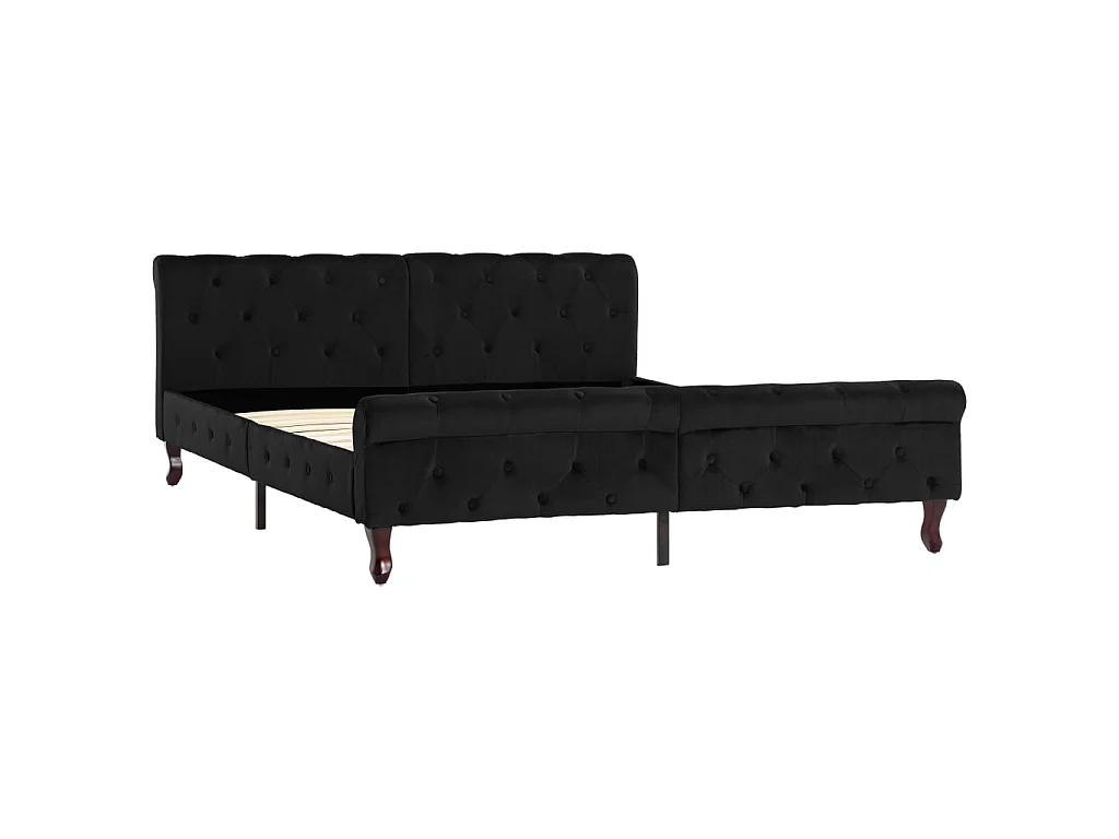 Bedframe fluweel zwart 160x200 cm NL89594