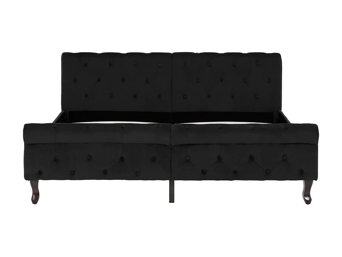 Bedframe fluweel zwart 160x200 cm NL89594