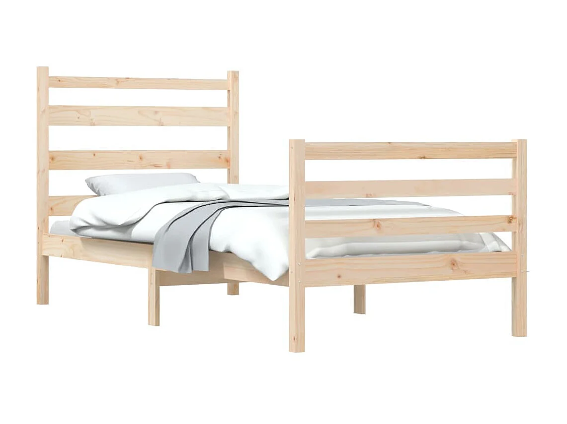 Lit-90x200 cm Bois de pin massif EGGB21877