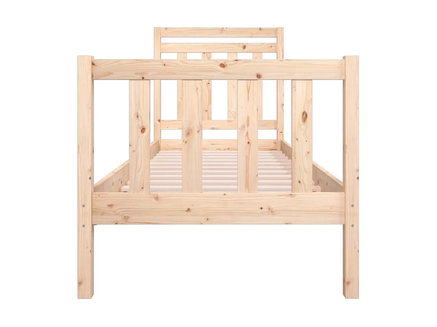 Bedframe massief hout 75x190 cm NL46239