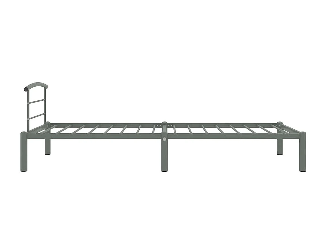 Cama 90x200 cm metal cinzento PT201366