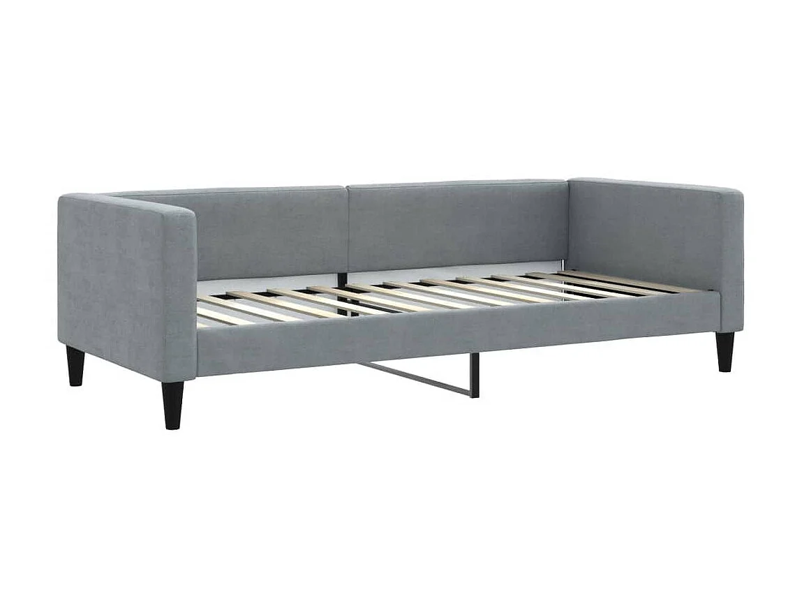 Slaapbank 90x200 cm stof lichtgrijs NL43387