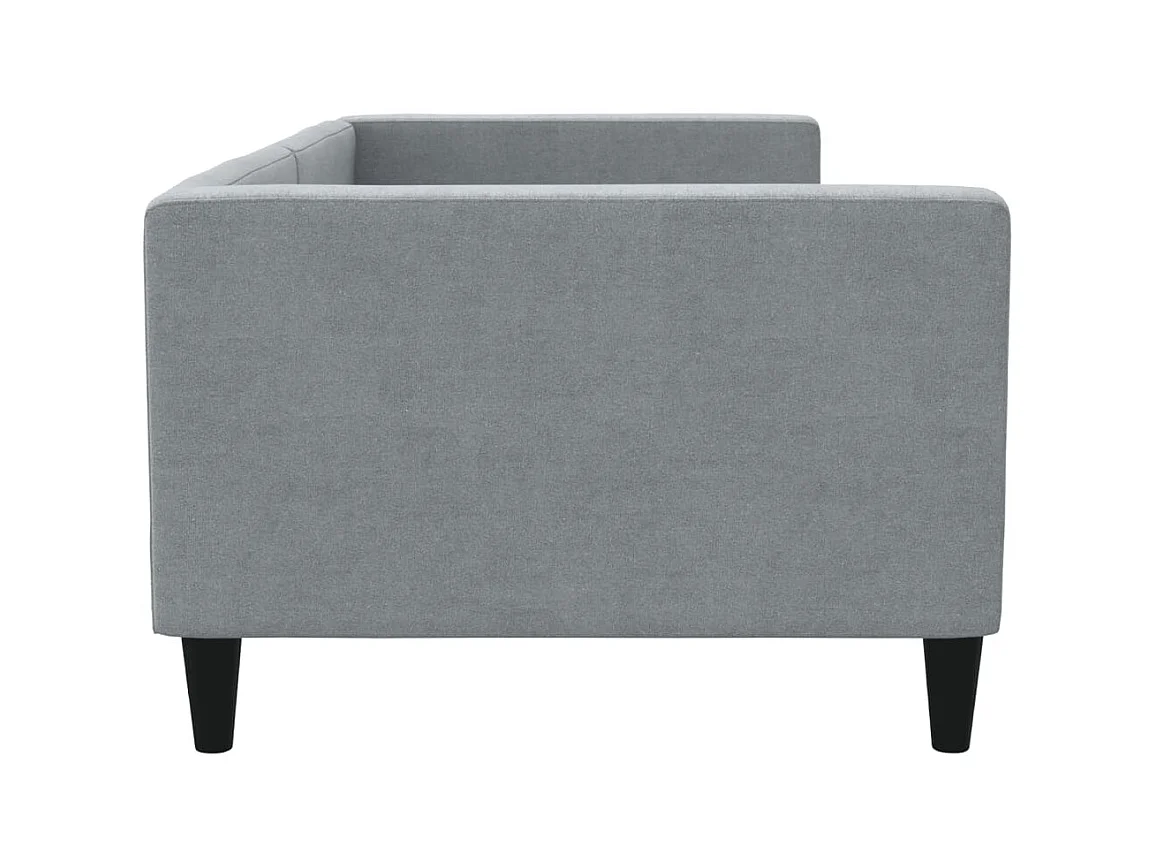 Cama 100x200 cm tela gris claro ES76904