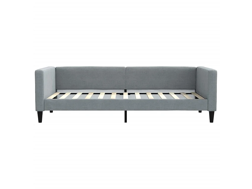 Lit-90x200 cm de repos gris clair Tissu EGGB31101