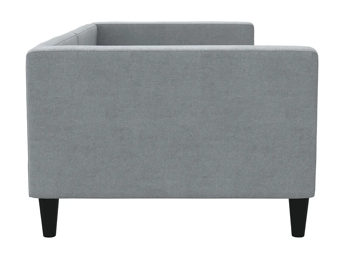 Lit-90x200 cm de repos gris clair Tissu EGGB31101