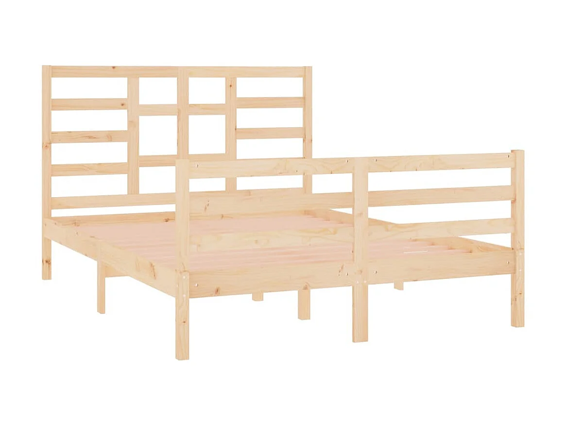 Cama 140x190 cm madeira maciça PT788085