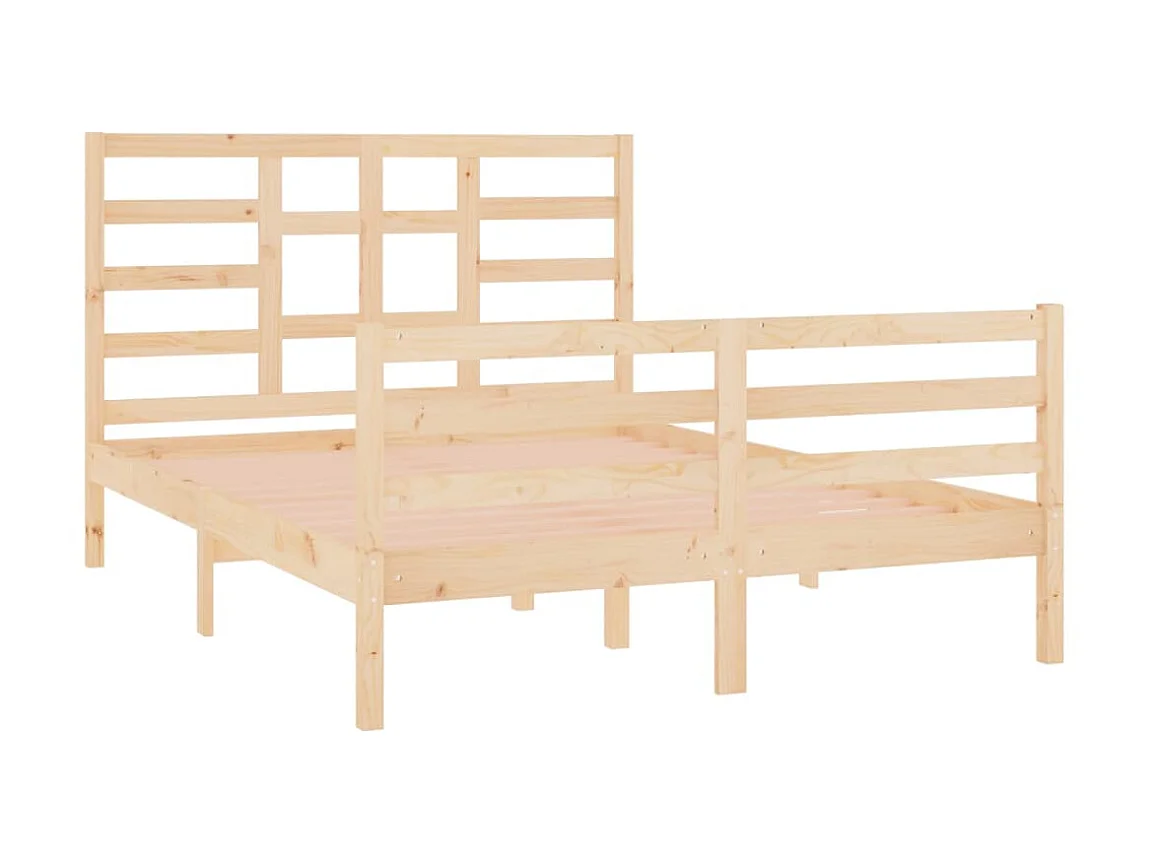 Cama 140x190 cm madeira maciça PT788085