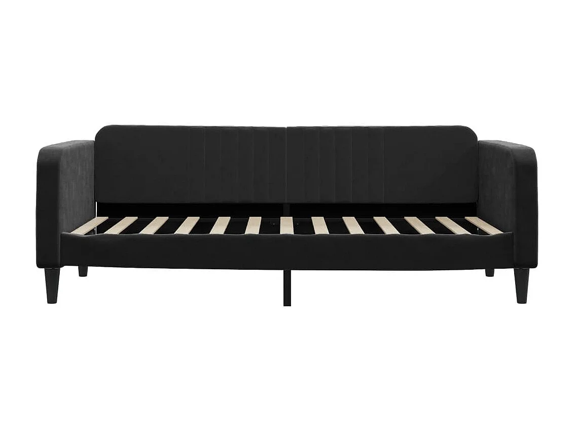 Tagesbett,Sofabett Schwarz 90x200 cm Samt -gkd61201