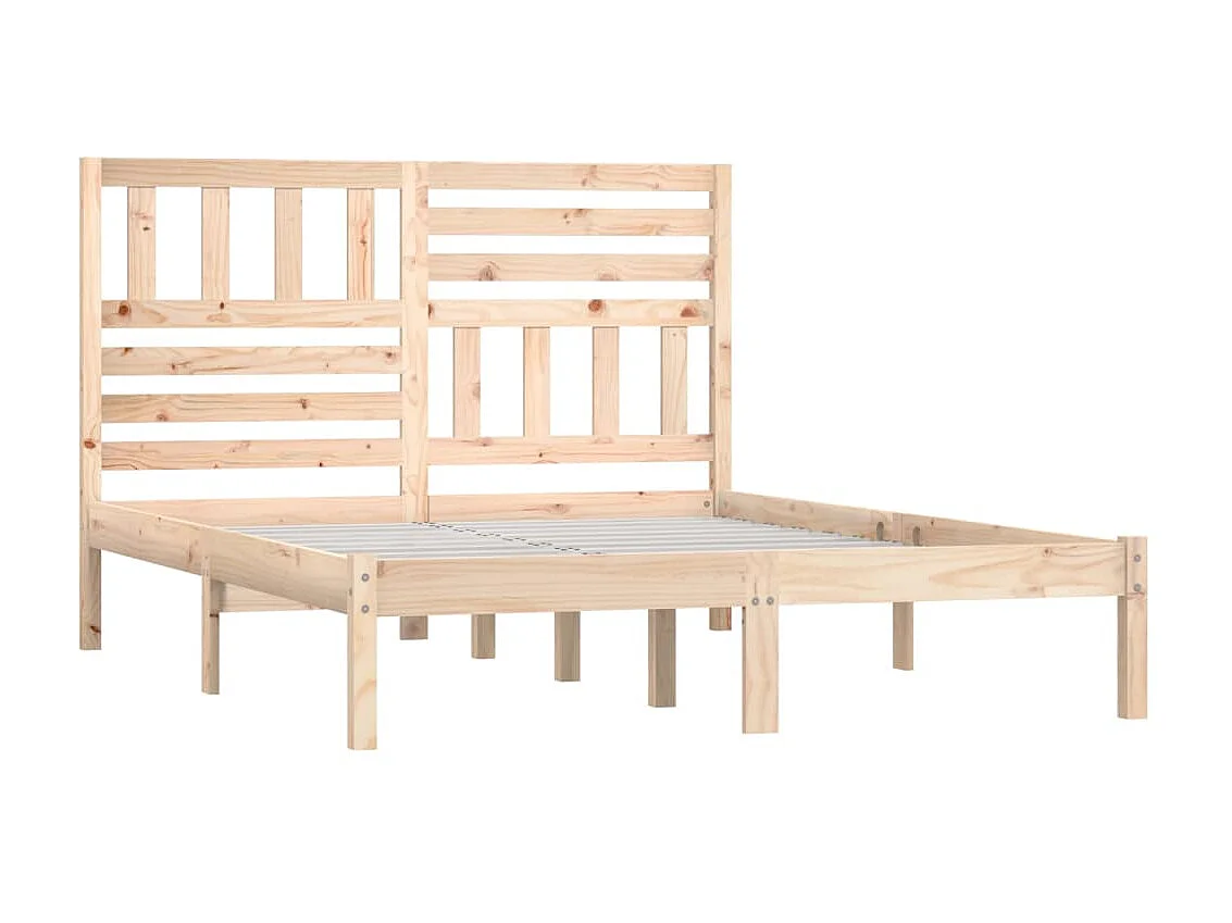 Cama 120x200 cm madera maciza de pino ES11971